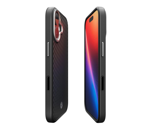 SPIGEN Enzo Aramid ”T” Mag Magsafe do Iphone 17 Black/Silver 8800283311181 - 1359813 - zdjęcie 3